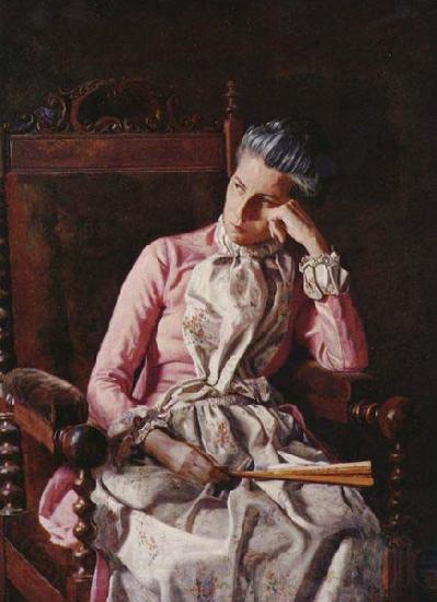 Thomas Eakins Miss Amelia C. Van Buren Norge oil painting art